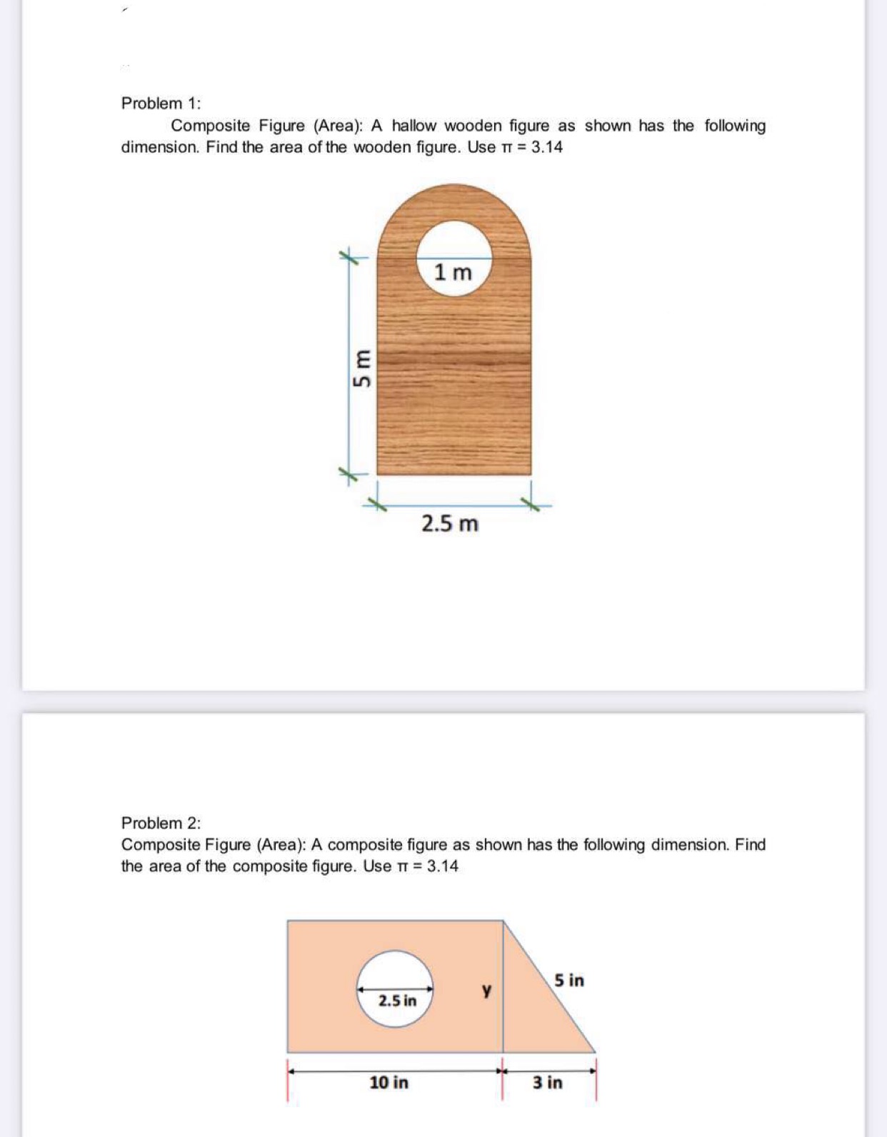 Answer the following: \fProblem 1: Composite