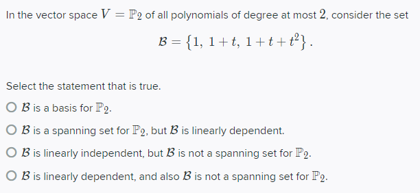 In the yector space V 2 F2 ofall polynomials of
