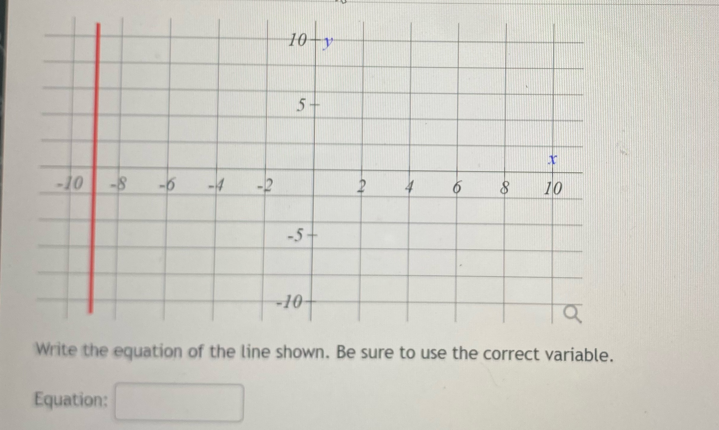 My I get some help with this problem? 10 y 5+ -10