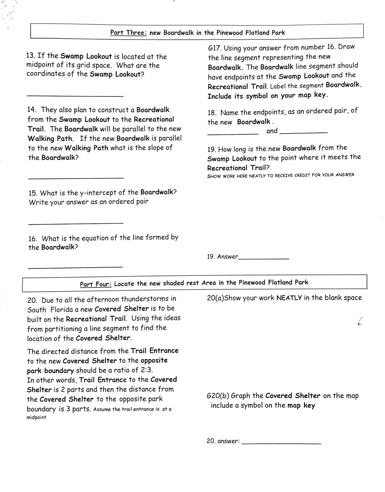 | Part Three: new Boardwalk in the Pinewood