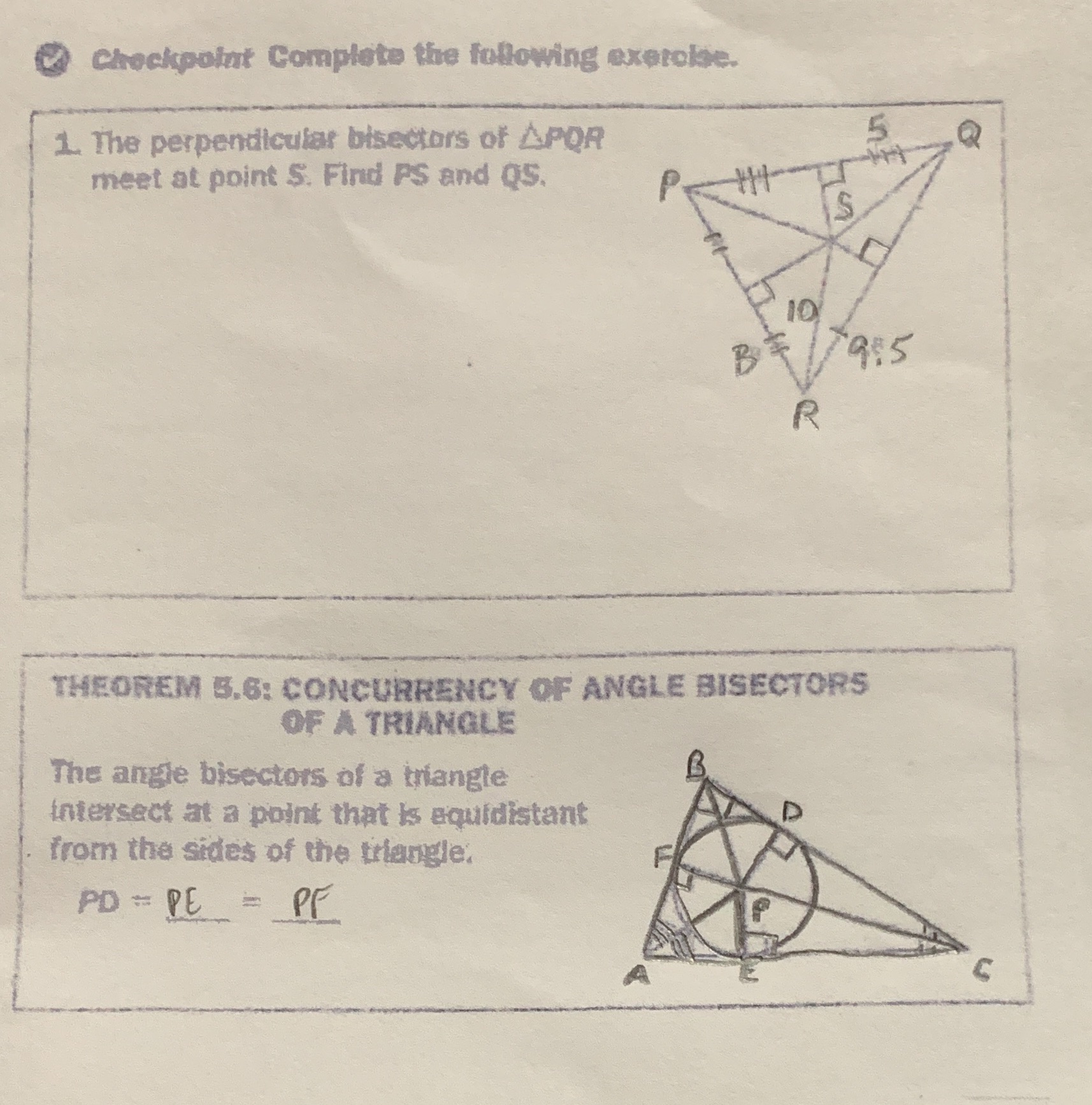 Checkpoint Complete the following exercise. 1.