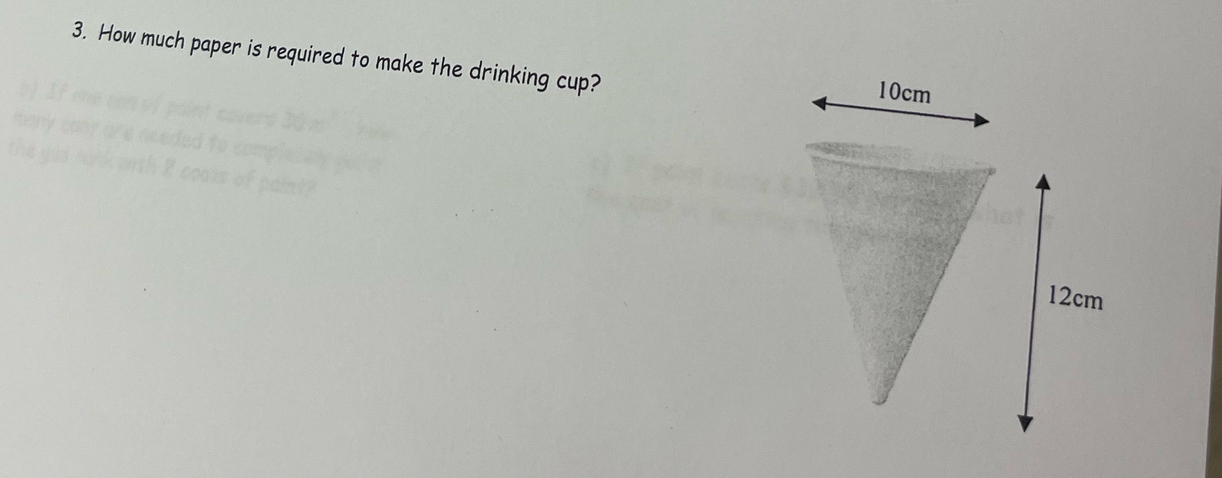 How much paper is required to make the drinking