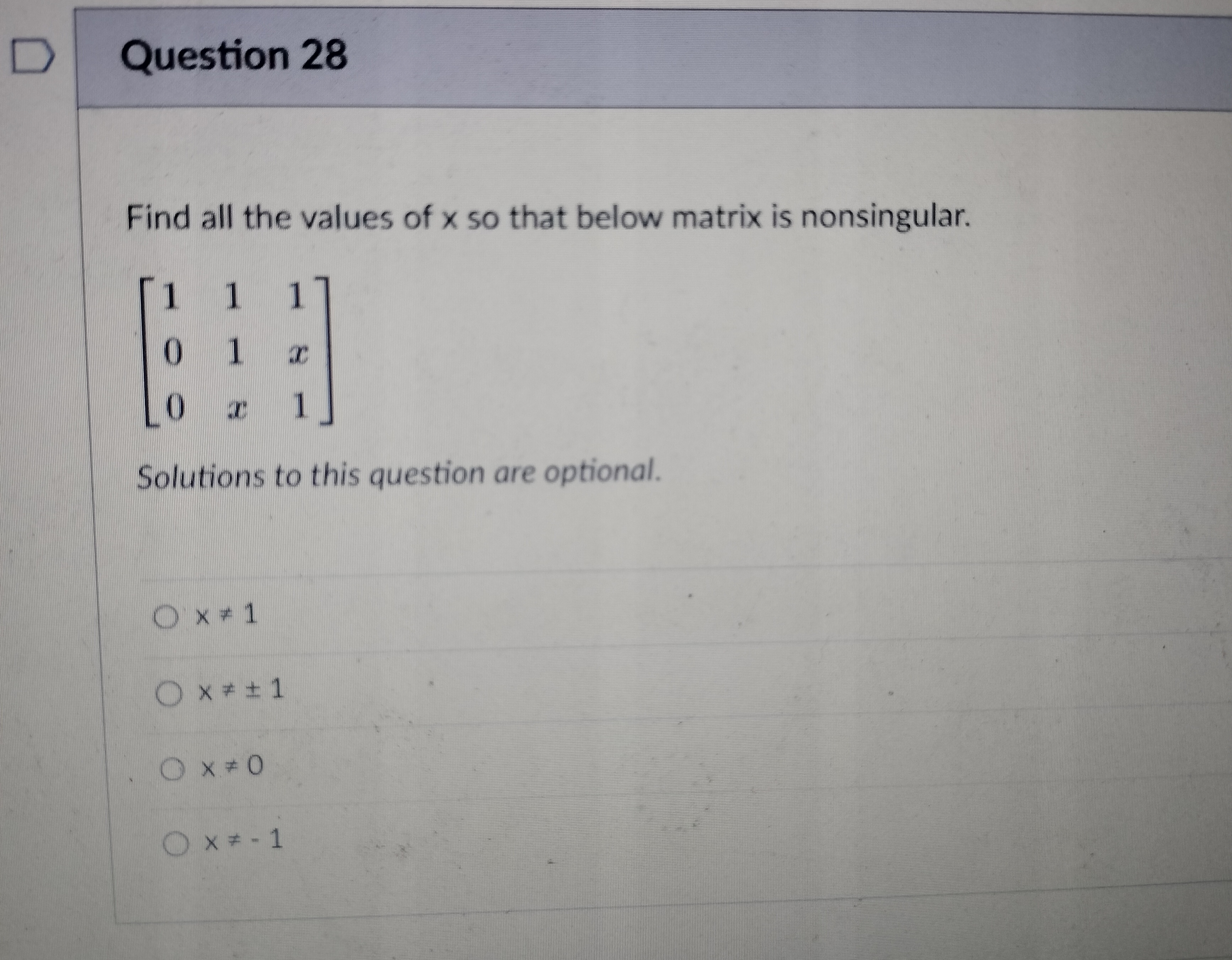 D Question 26 Calculate the following using