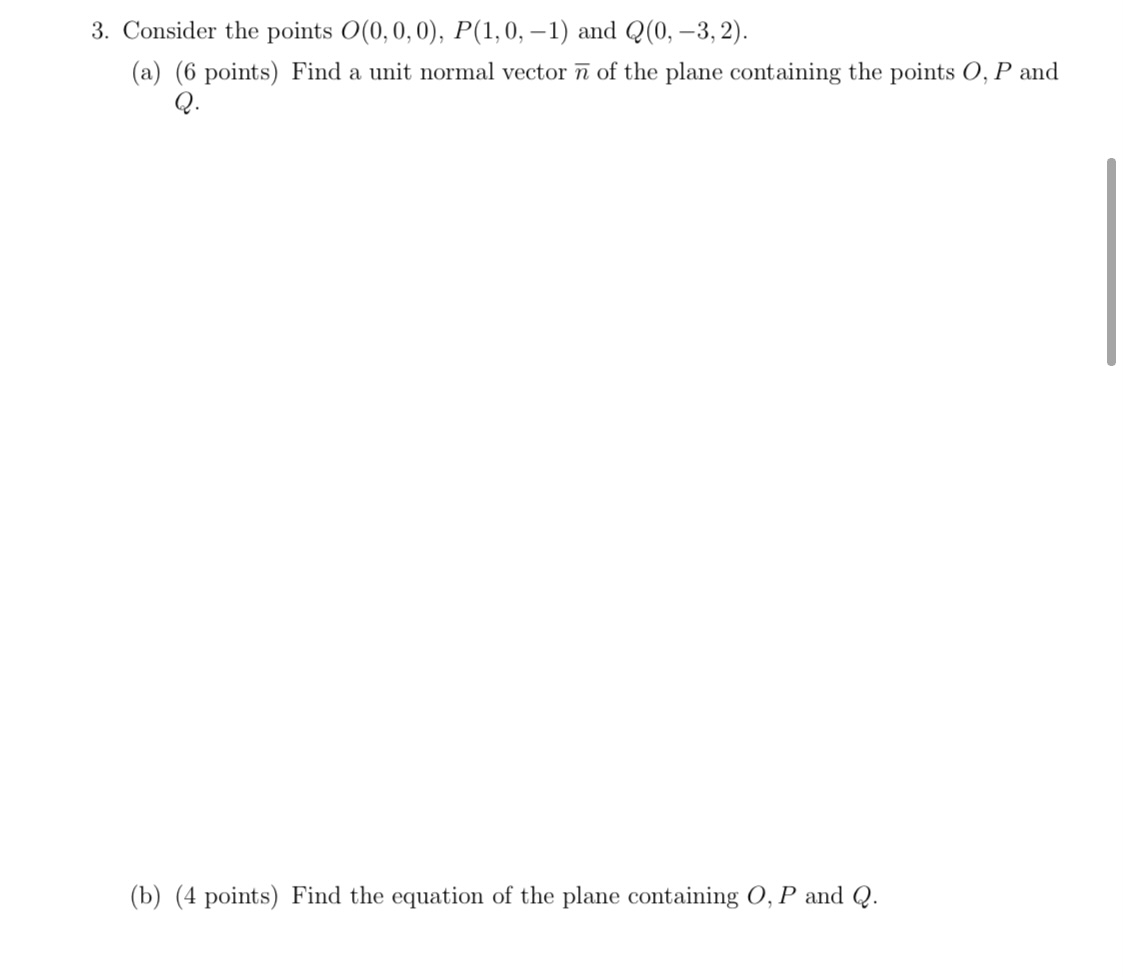 Please provide a detailed solution for both 3(a,