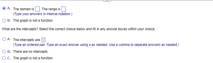 \f{it A- The domain is CI. The range is El. [Type