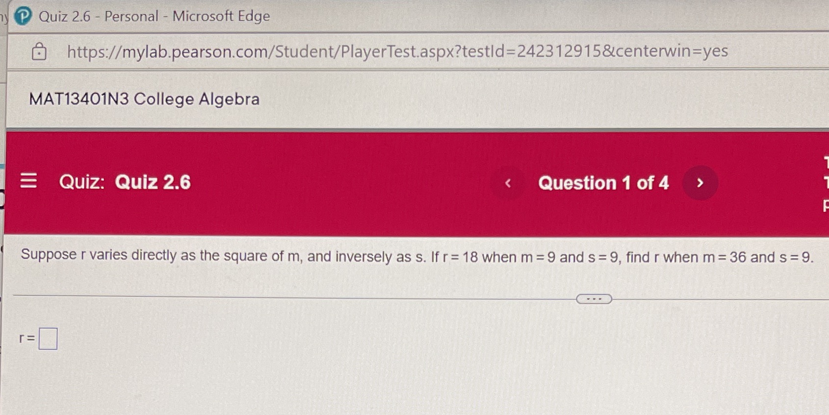 Quiz 2.6 - Personal - Microsoft Edge