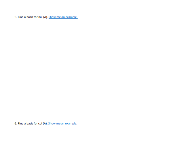 -1 For #3 - #6, let A = NEN 0 3. Is the vector in