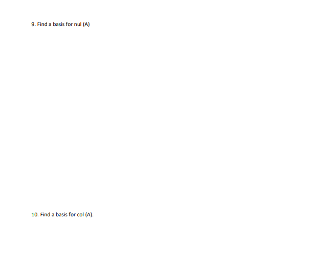 -1 For #3 - #6, let A = NEN 0 3. Is the vector in