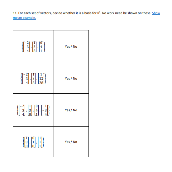 -1 For #3 - #6, let A = NEN 0 3. Is the vector in