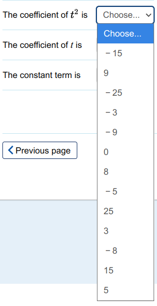 Question 9: Expand the brackets in the expression