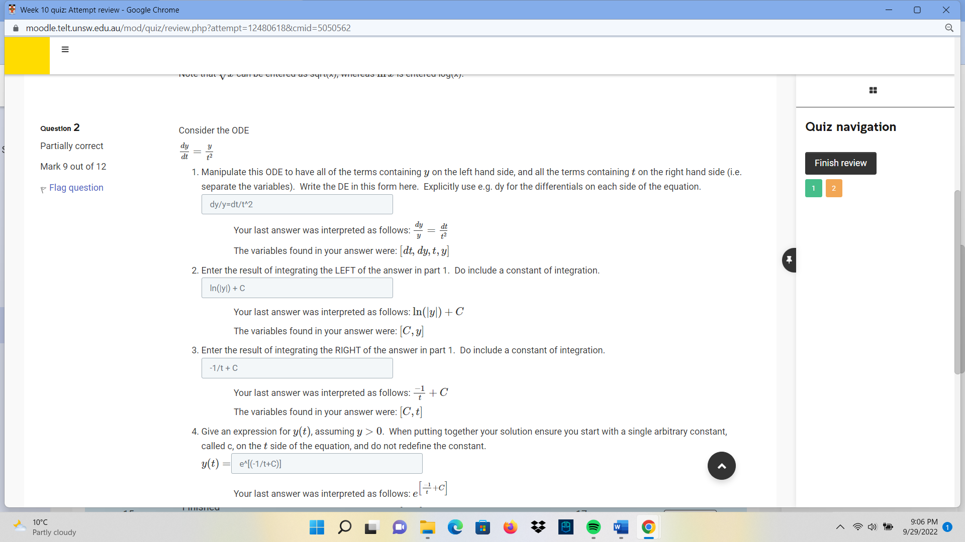 What did I do wrong with the last part of
