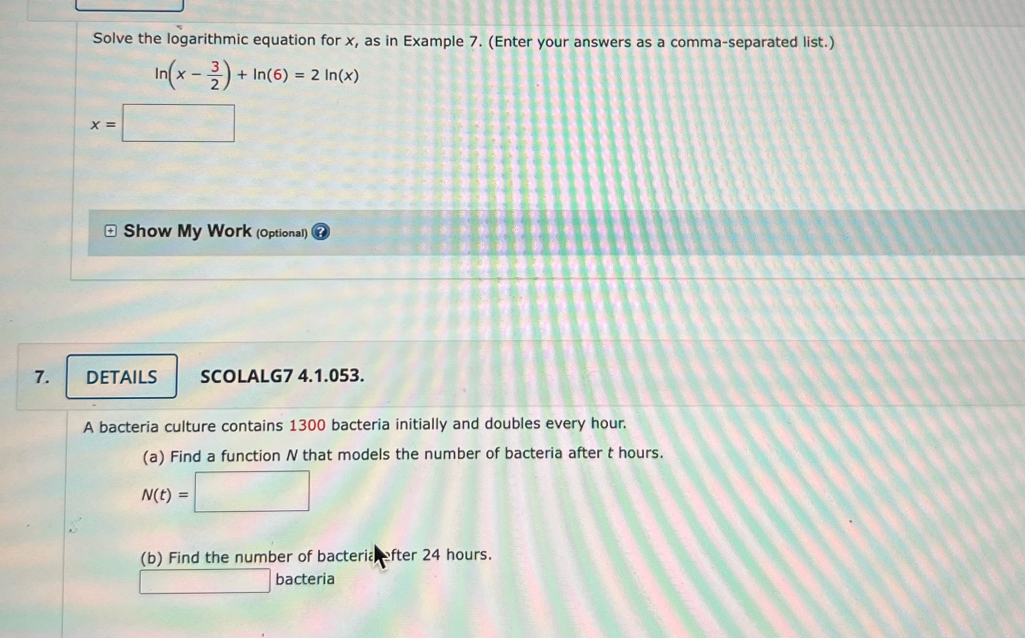 Only have 10 mins ! Solve the logarithmic