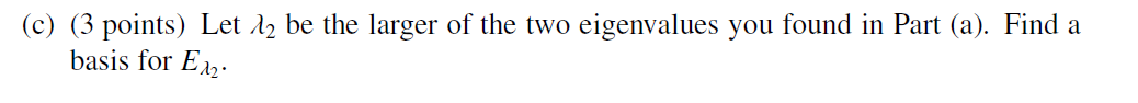 \f(b) (3 points) Let x11 be the smaller of the