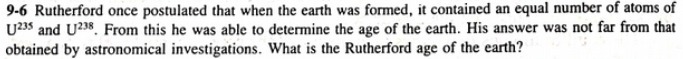 9-6 Rutherford once postulated that when the