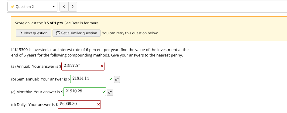 . Question 3 You deposit $6000 in an account