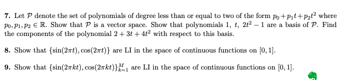 I am not sure of how to approach these sub-parts: