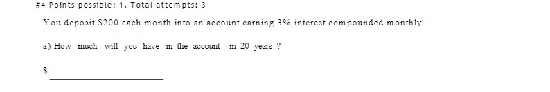 #4 Points possible: 1. Total attempts: 3 You