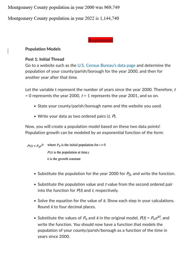 Hi, I would like to find Montgomery County growth