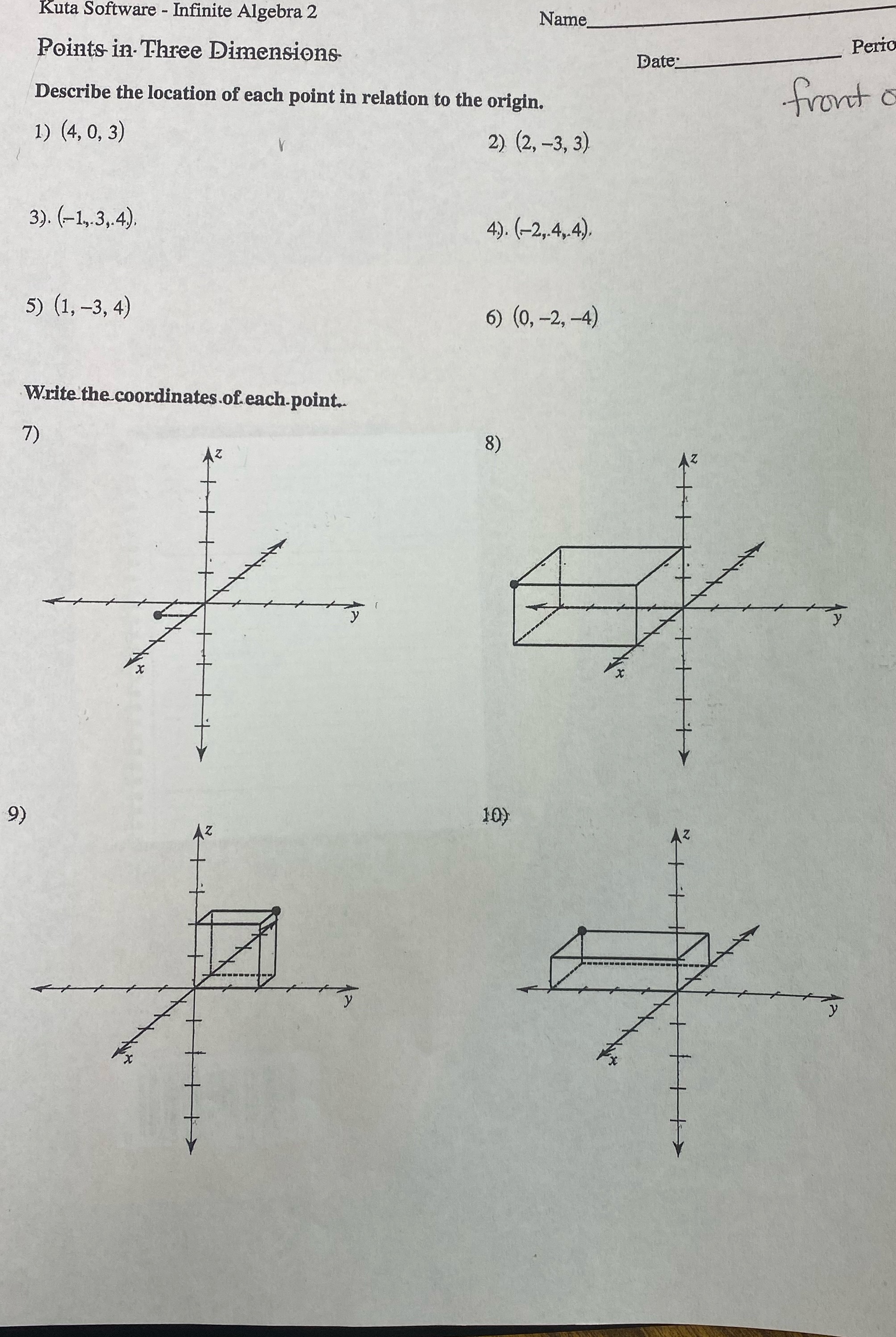 Help pleas Kuta Software - Infinite Algebra 2