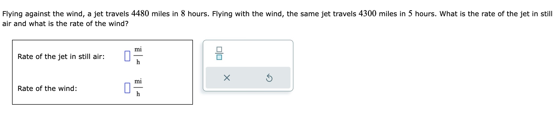 picture below: Flying against the wind, a jet