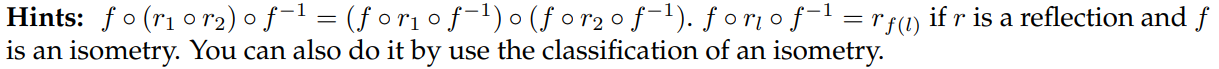 Exercise 5.7.4. Let f be an isometry and TAB a