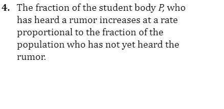 4. The fraction of the student body P, who has