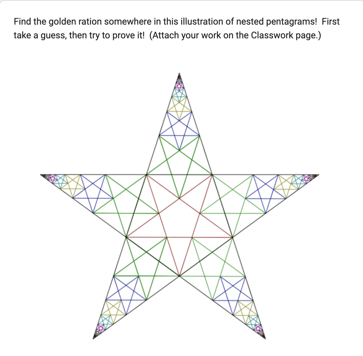 Find the golden ration somewhere in this