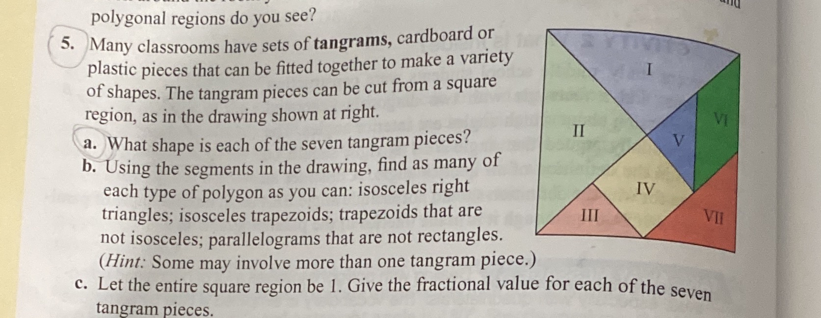 #5 A polygonal regions do you see? 5. Many