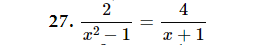 Solve each rational equation. \f\f13 9 + 3 T\f4