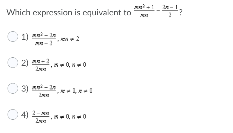 Radical Expressions 1.) \fmap2 + 1 272- 1 Which