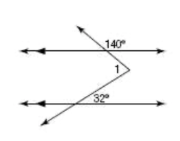 I know the answer is that angle 1 is 72 degrees