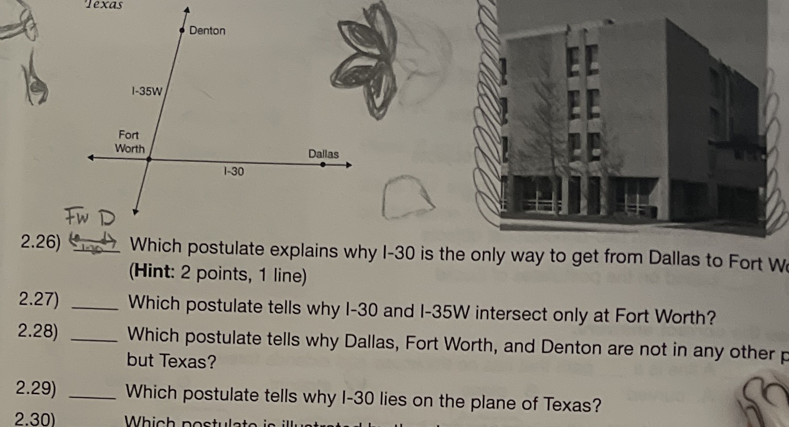 Texas Denton 1-35W Fort Worth Dallas 1-30 FW D