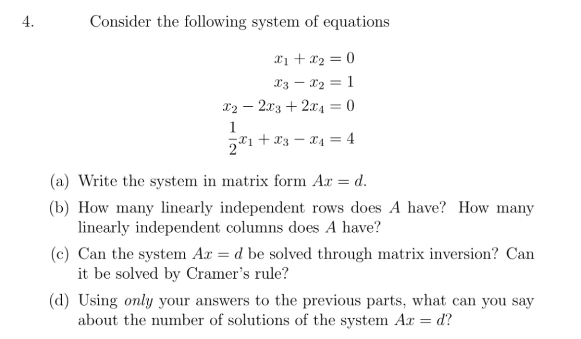 1111 1111111 Consider the following system of