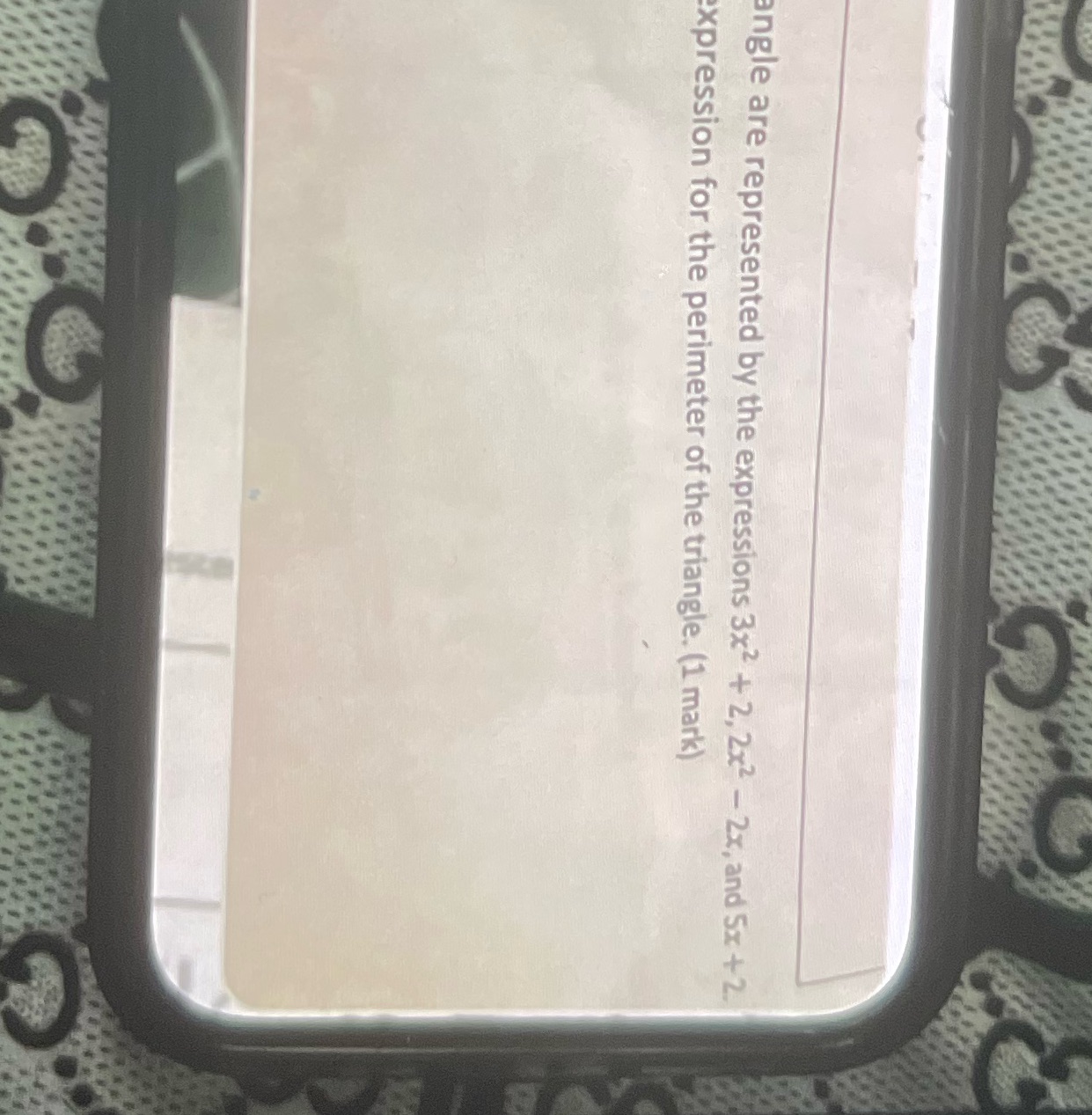 G angle are represented by the expressions 3x2 +