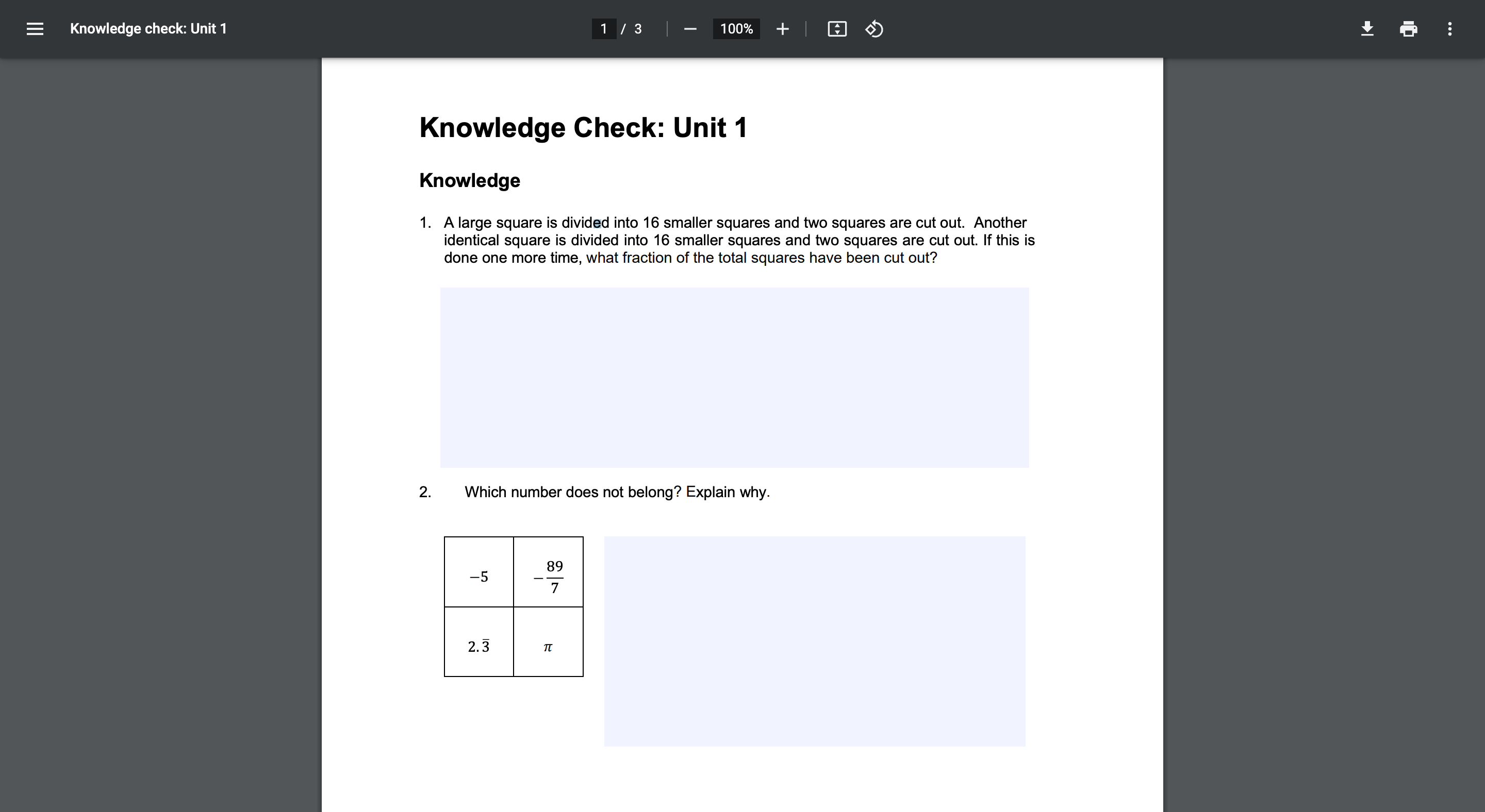 Knowledge check: Unit 1 Knowledge Check: Unit 1