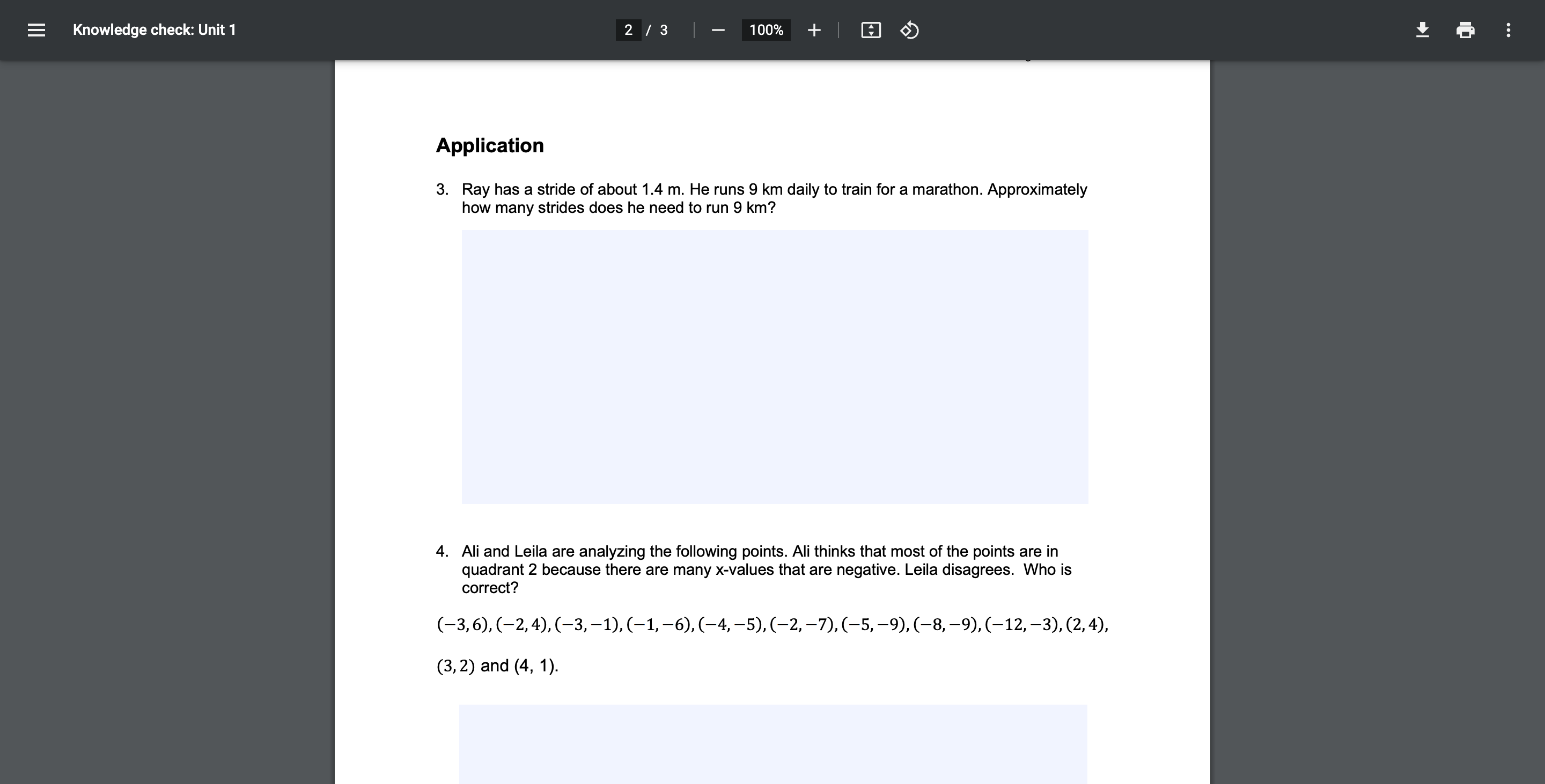 Knowledge check: Unit 1 Knowledge Check: Unit 1