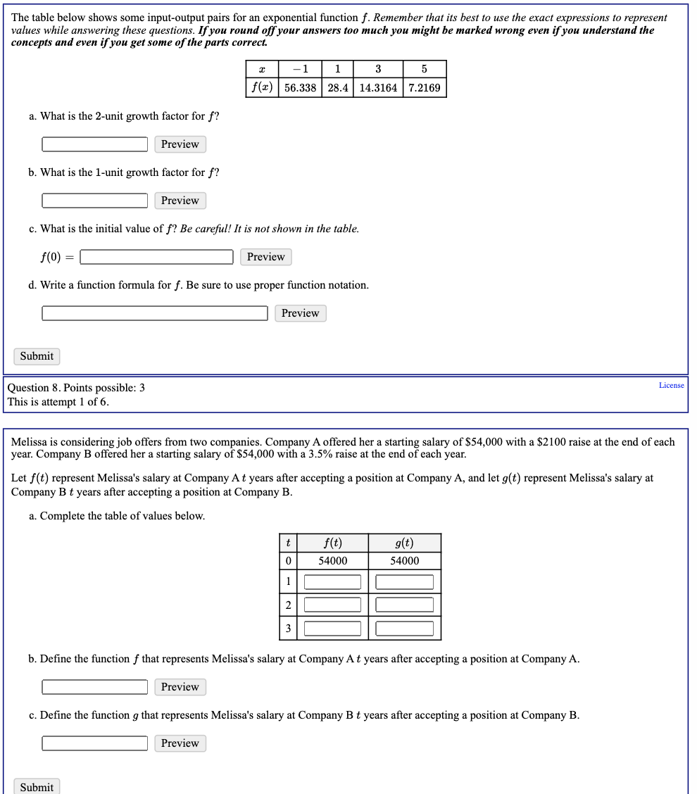 The table below shows some input-output pairs for