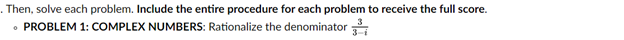 Then, solve each problem. Include the entire