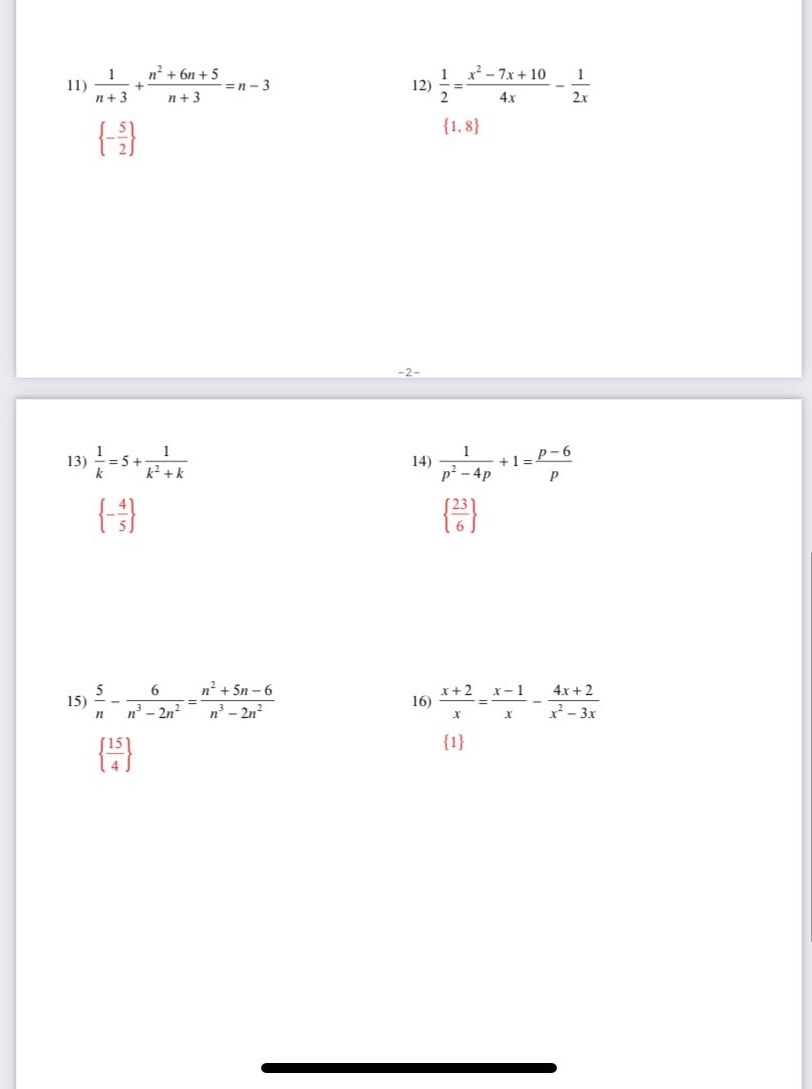 P4Answer 12 to 16With handwritten solutions \f