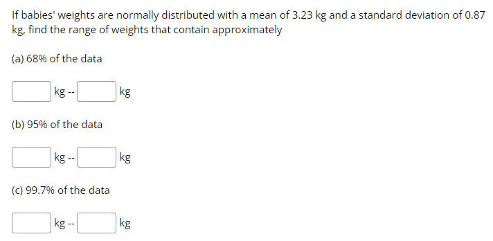 If babies' weights are normally distributed