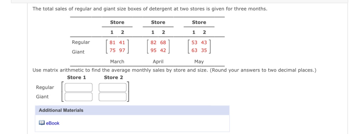 The total sales of regular and giant size boxes