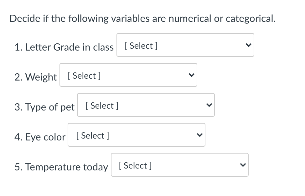 Suppose you want to know what the predominant