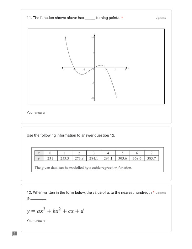 Each question in Part A is worth 2 marks. Read
