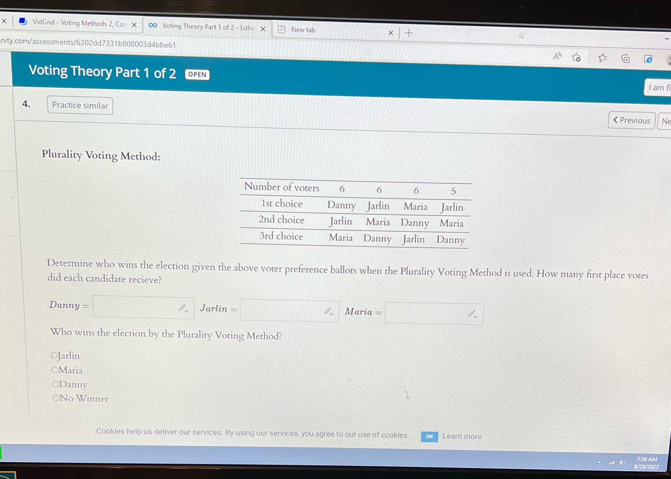 X VidGrid - Voting Methods 2, Con X co Voting
