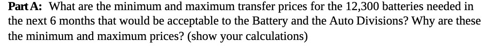 Part A: 'What are the minimum and maximum