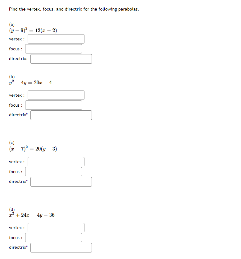 \f\f\fFind the coordinates of the vertex and the