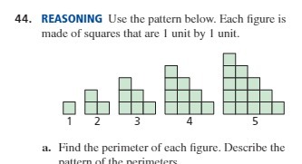 44. REASONING Use the pattern below. Each figure