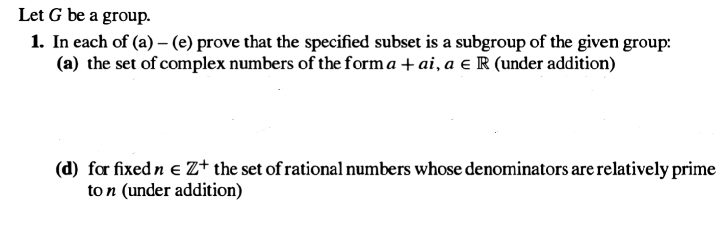 From Dummit and Foote Section 2: Let G be a