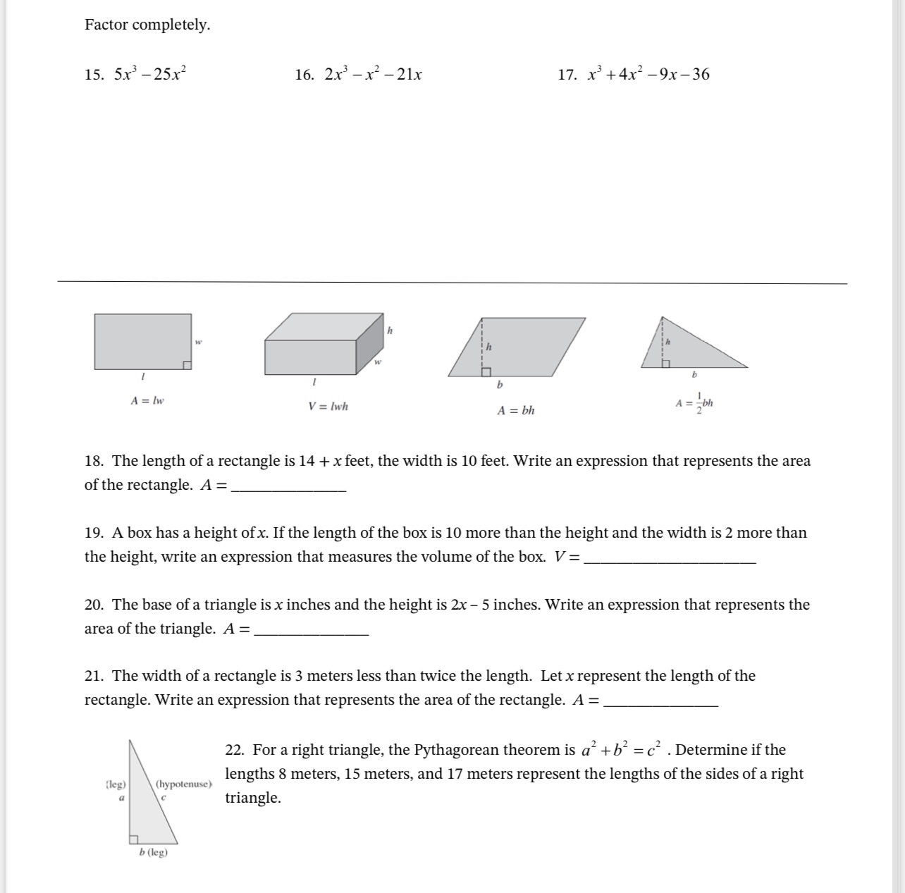 I need help with the following: Factor