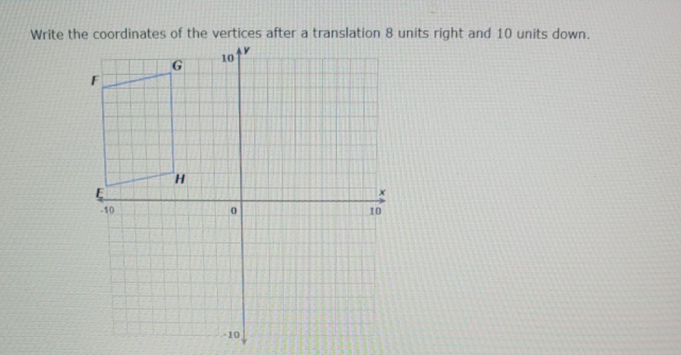 find the coordinates Write the coordinates of the